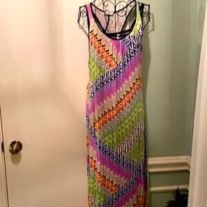 Calvin Klein Casual Maxi Dress multi colored size 10